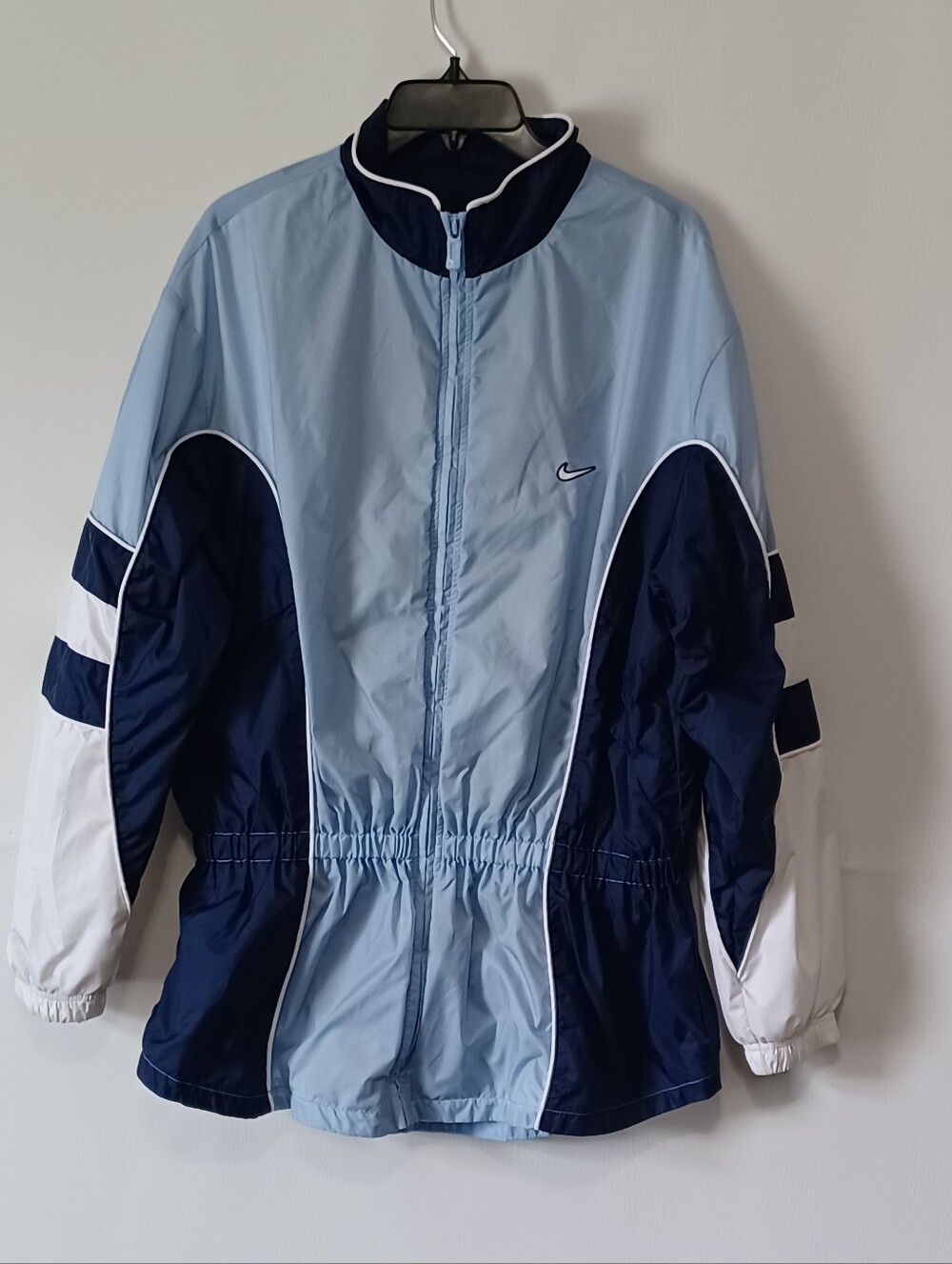 Vintage 90s/Y2K Nike Colorblock Embroidered Spellout Windbreaker
